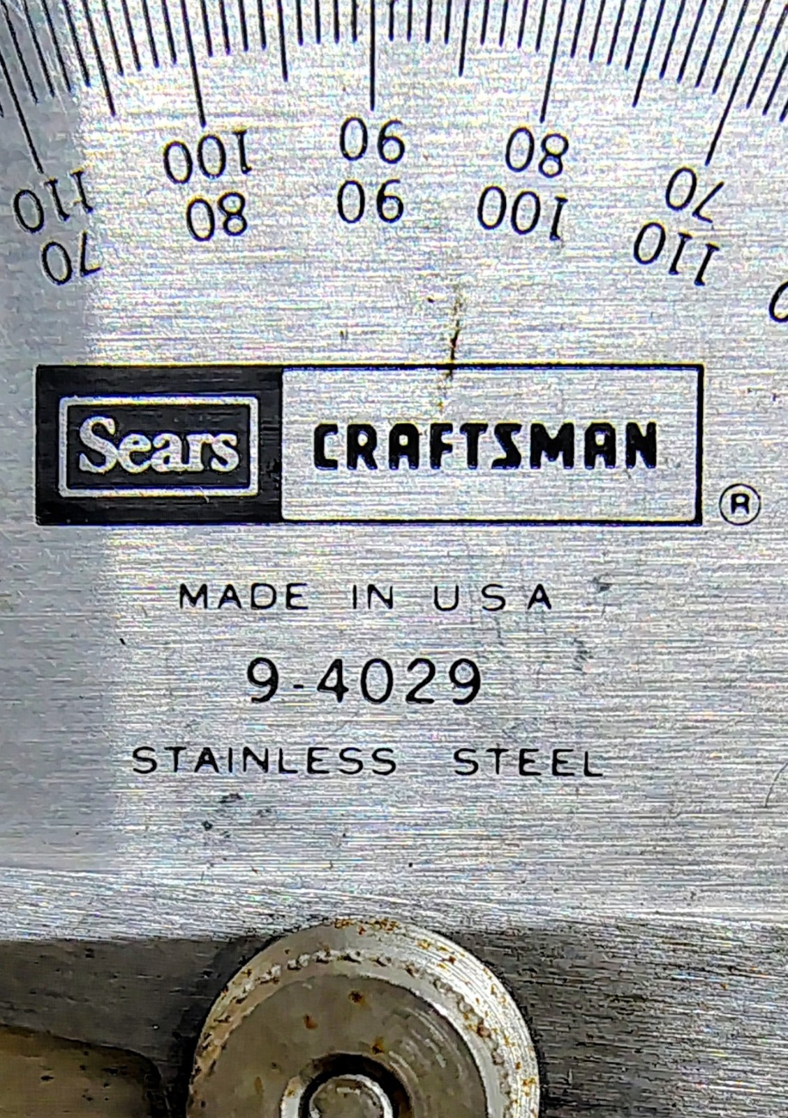 🗽 CRAFTSMAN NO 9 4029 STAINLESS PROTRACTOR MACHINIST/ TOOLMAKER