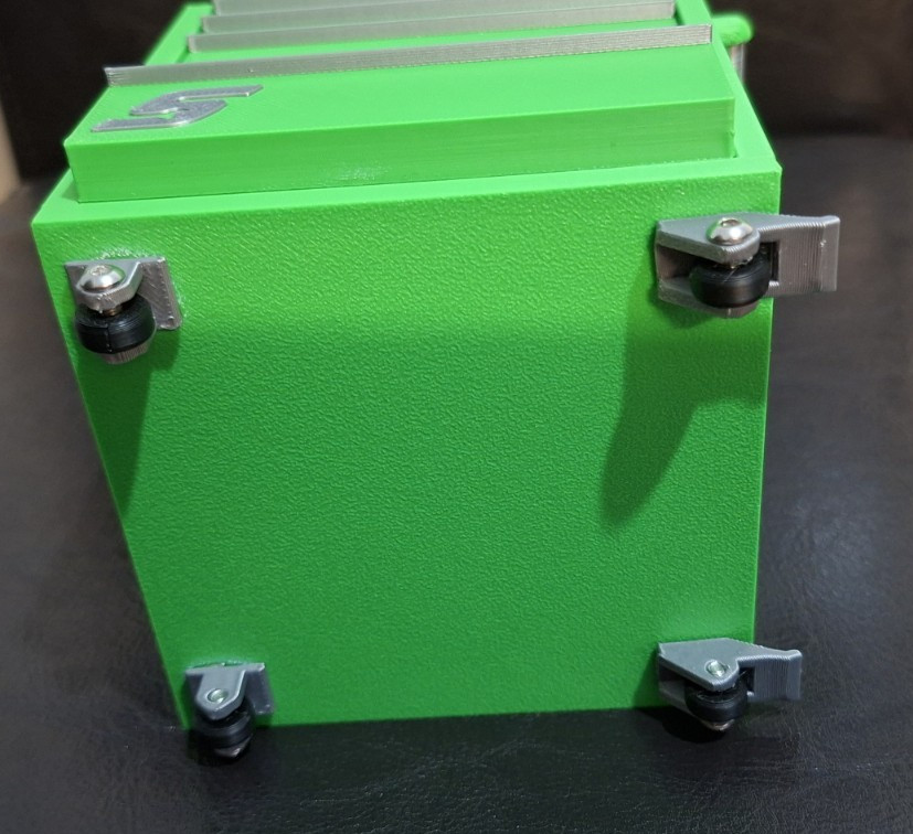 Snap-On High Quality 3D Printed Mini Toolbox * Pen Holder etc (Green) (Silver)