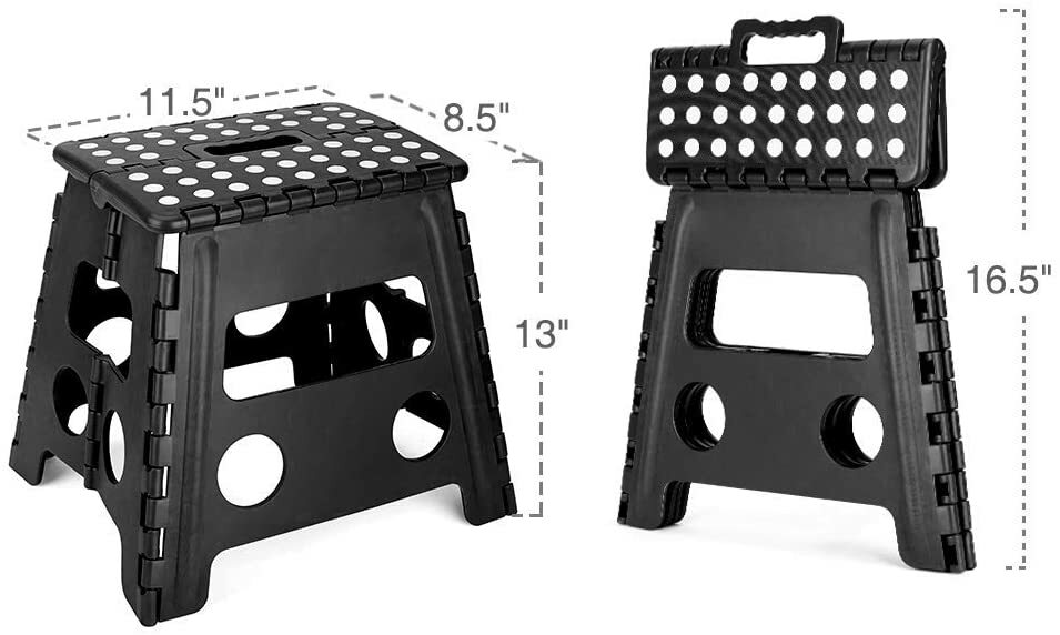 MOTCA 13"Folding Step Stool ,16"Folding Step Stool,Kitchen Stepping Stools