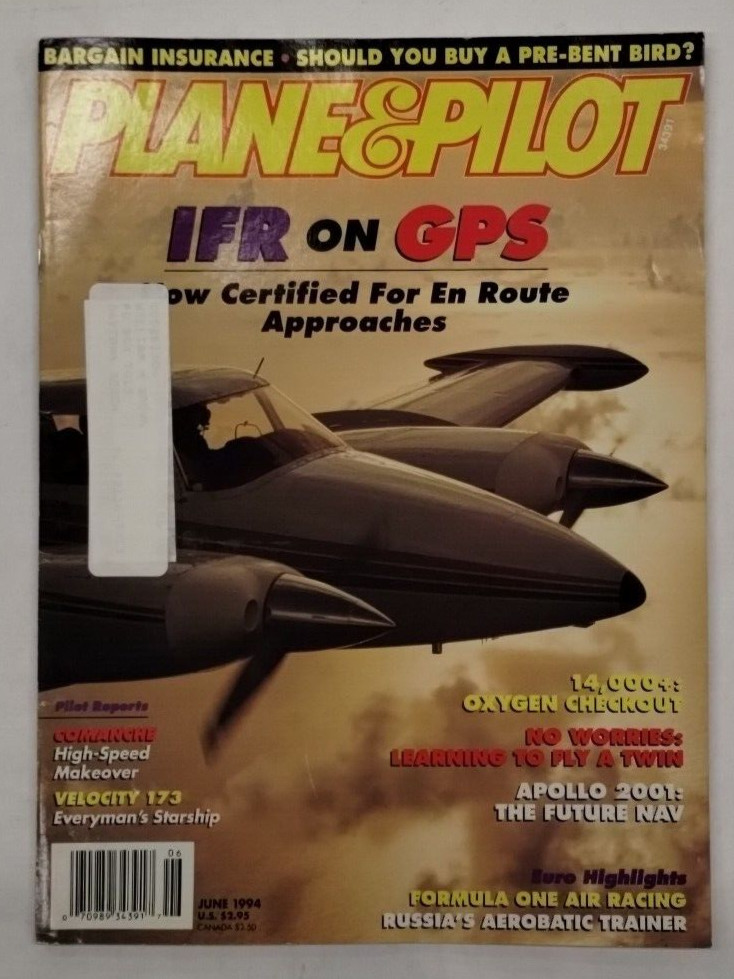 Plane & Pilot Magazine Volume 30 Number 6 June 1994-Original