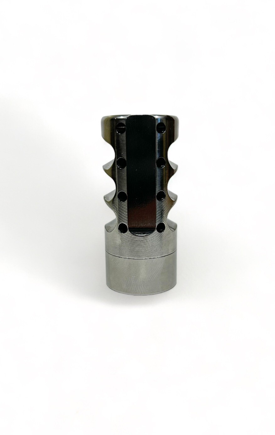 Bruin 3 port Self Timing Muzzle Brake 5/8-24
