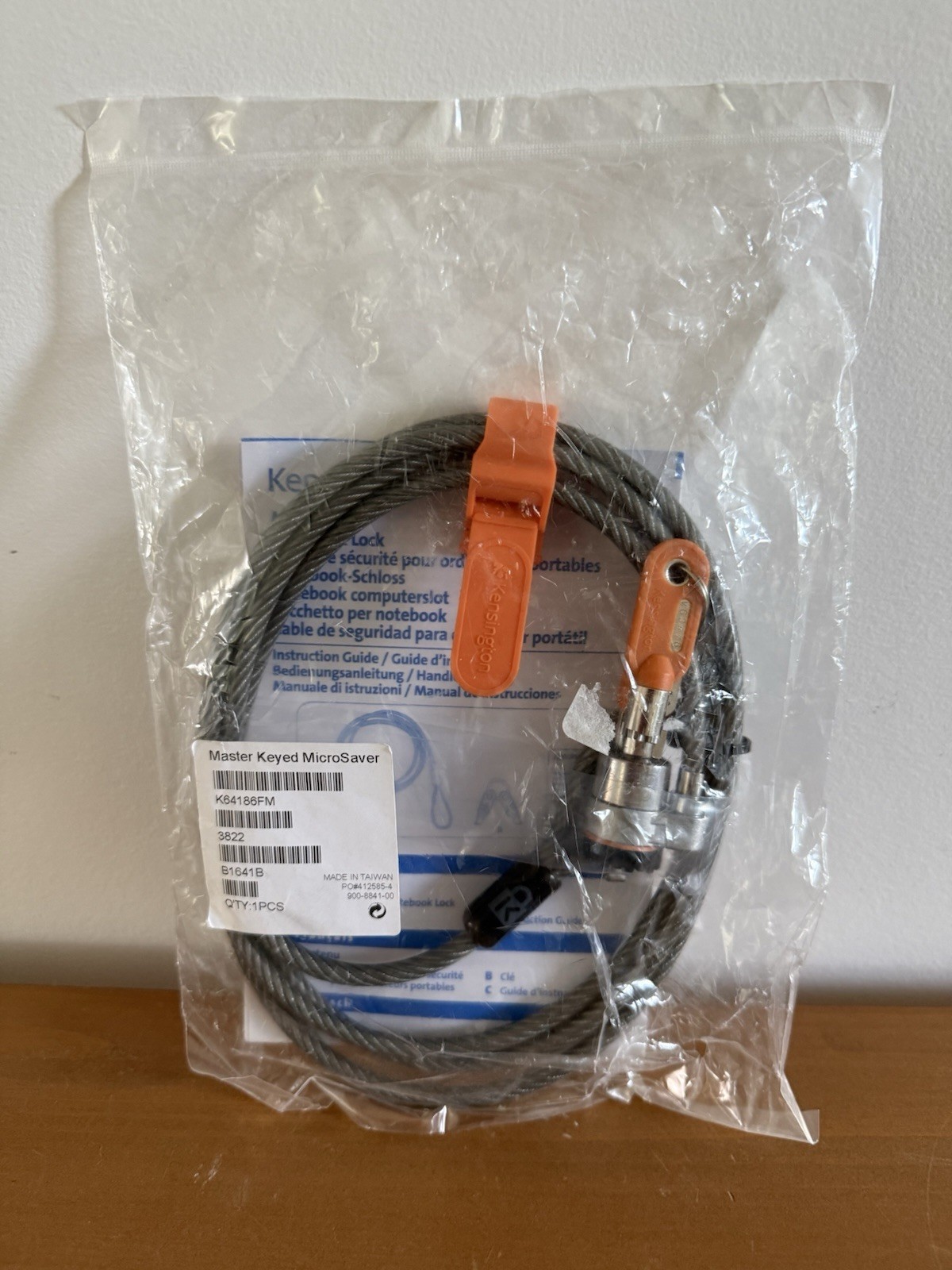 Kensington K64186FM MicroSaver Master Keyed Laptop Security Cable Lock New OEM