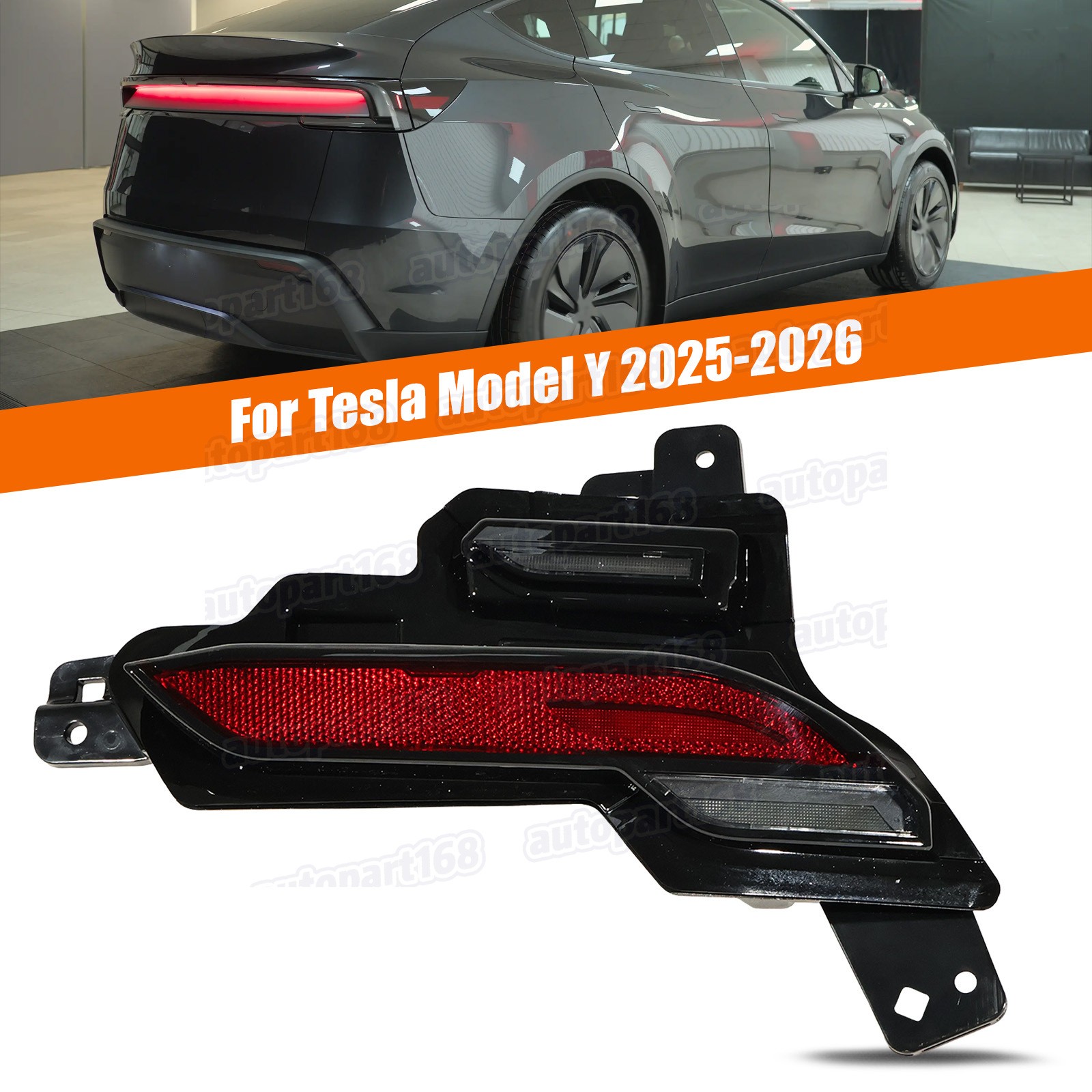 Right Passenger LED Rear Bumper Light Brake Lamp For Tesla Model Y 2025-2026