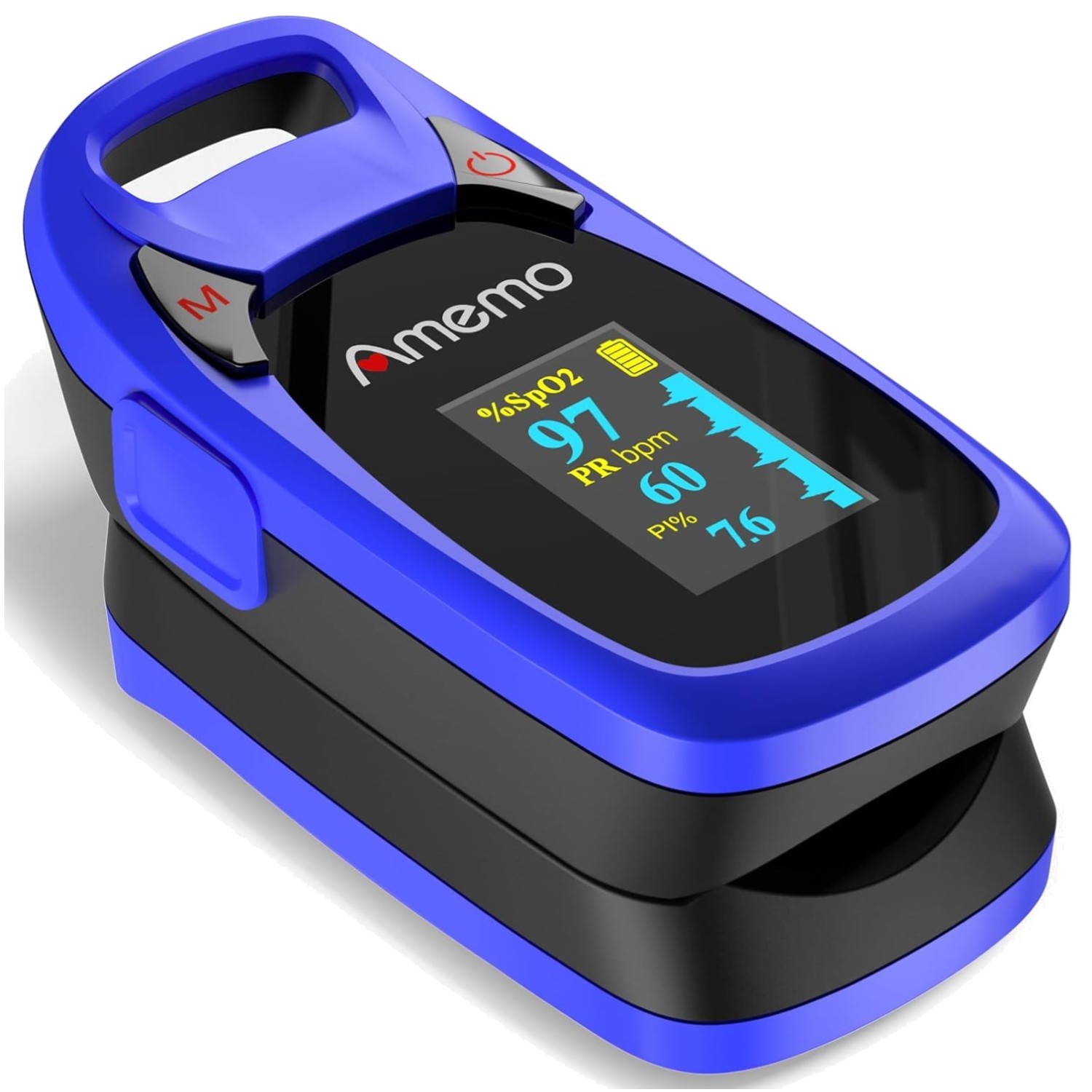 OLED Fingertip Pulse Oximeter with Plethysmograph\
