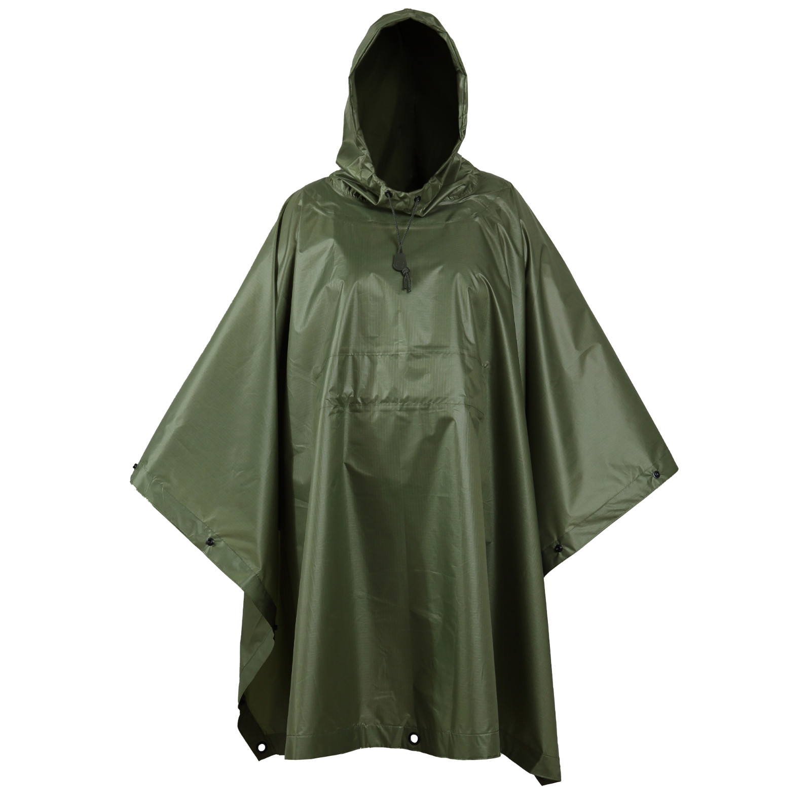 USGI Industries Military Style Multi-Use Rip Stop Rain Poncho (OD Green)