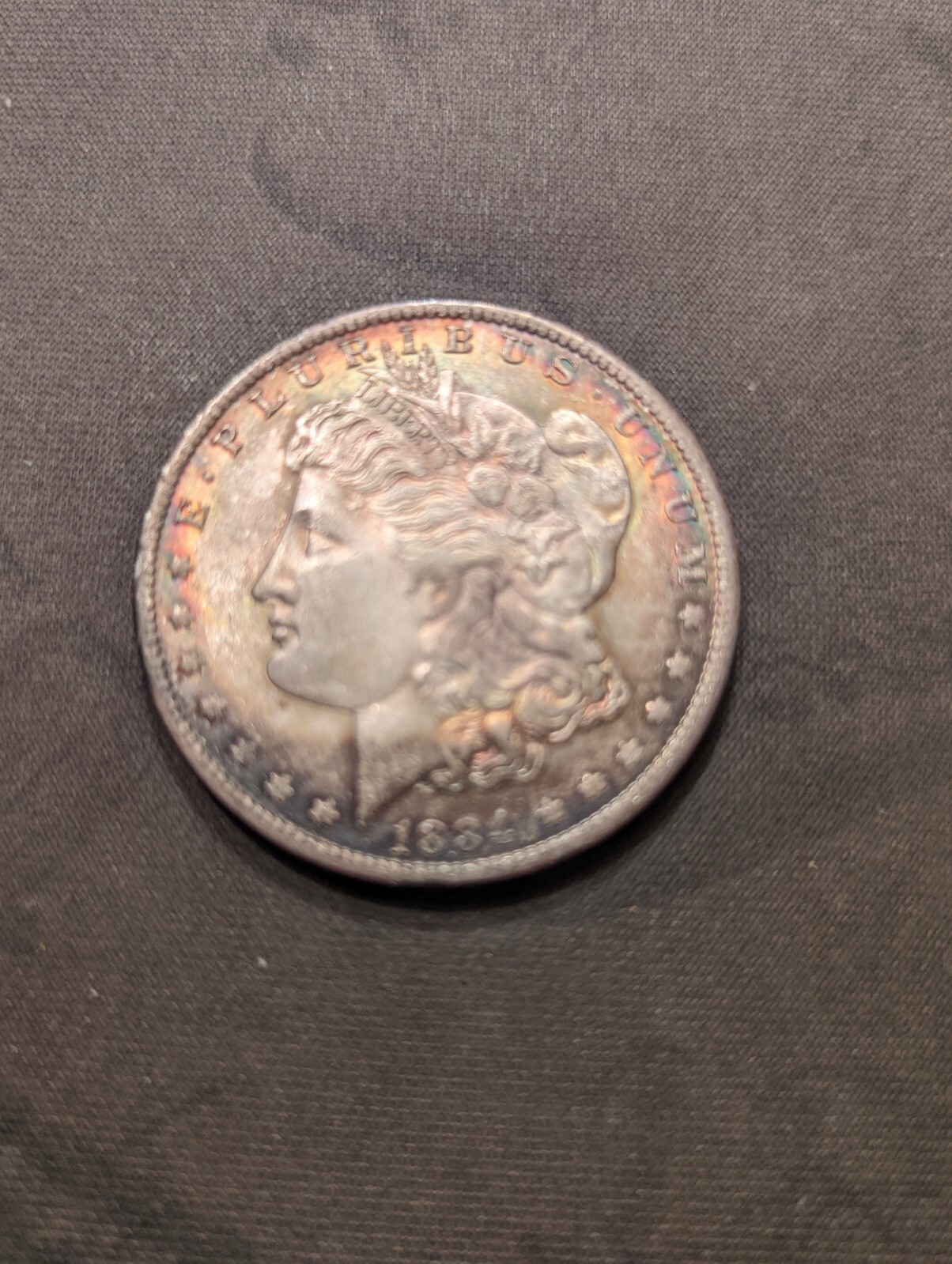 1884 O Beautiful Toned Morgan Silver Dollar Nice condition Coin