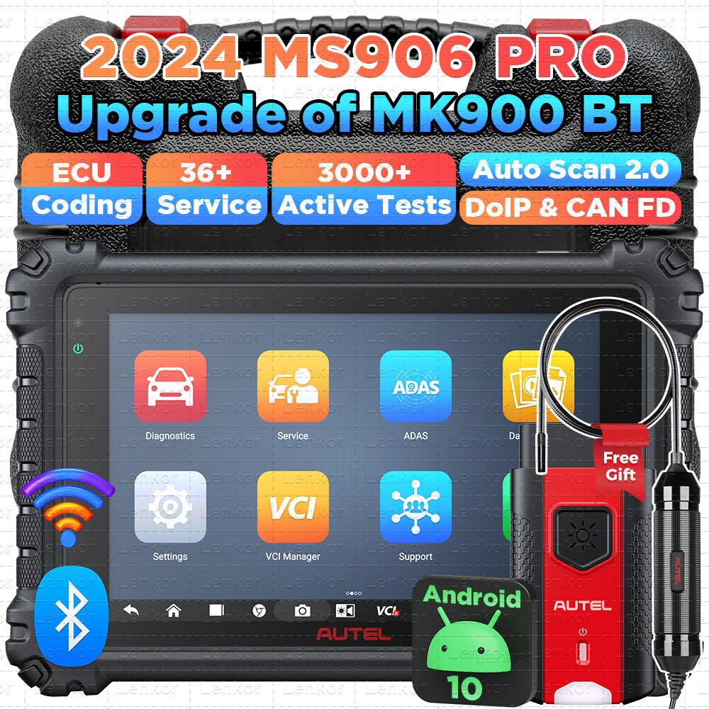Autel MaxiSYS MS906 Pro ECU Coding Full System Diagnostic Scanner AS MK906 PRO