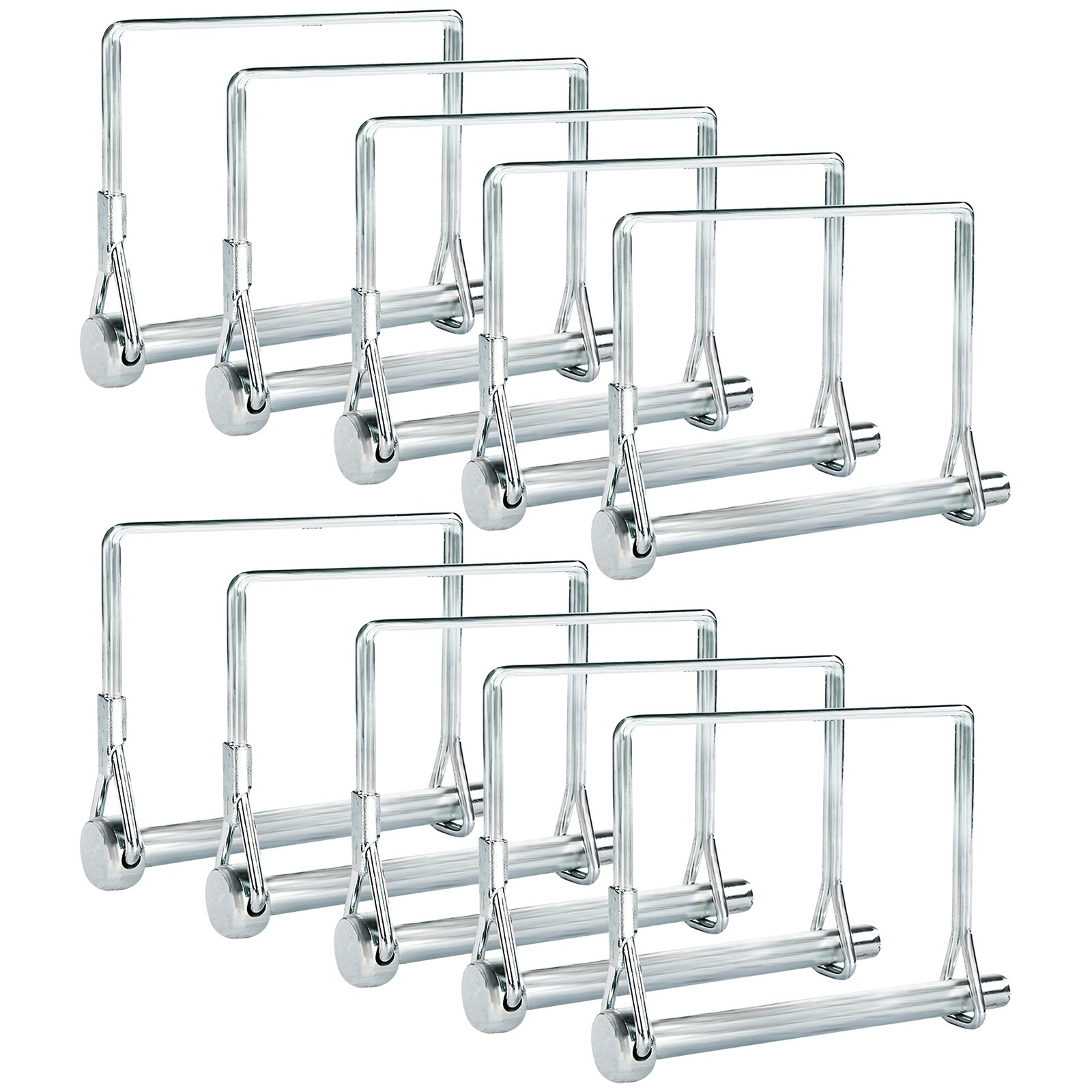Pinailer Pack of 10 Trailer Pins – 2-3/4" x x 1/4" (L x W), Silver