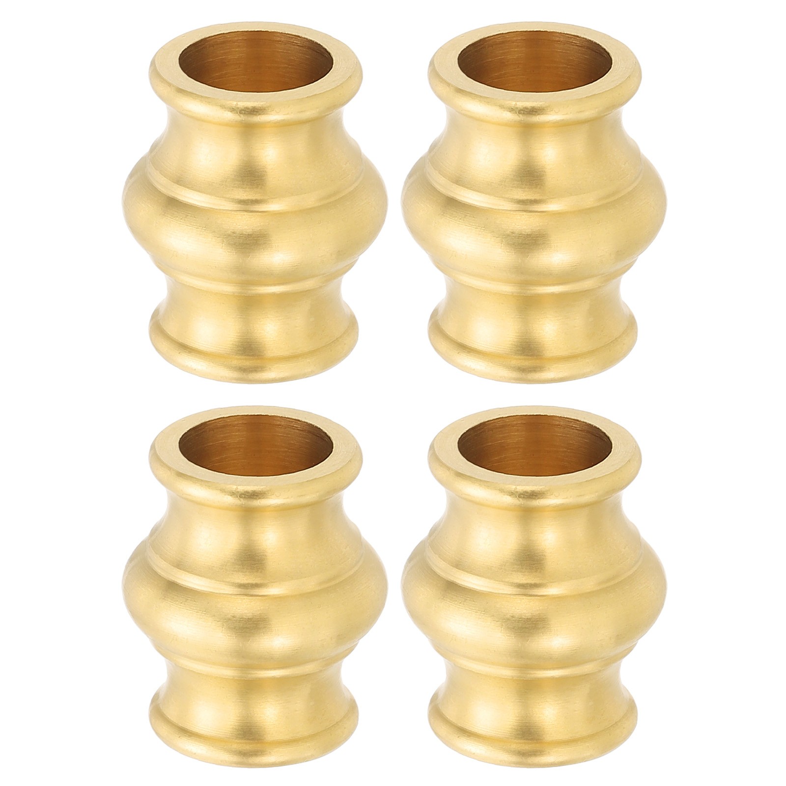 Lamp Solid Brass Neck, 4 Pcs Turned Brass Spindle Slips Lamp Finial, 22 x 25mm