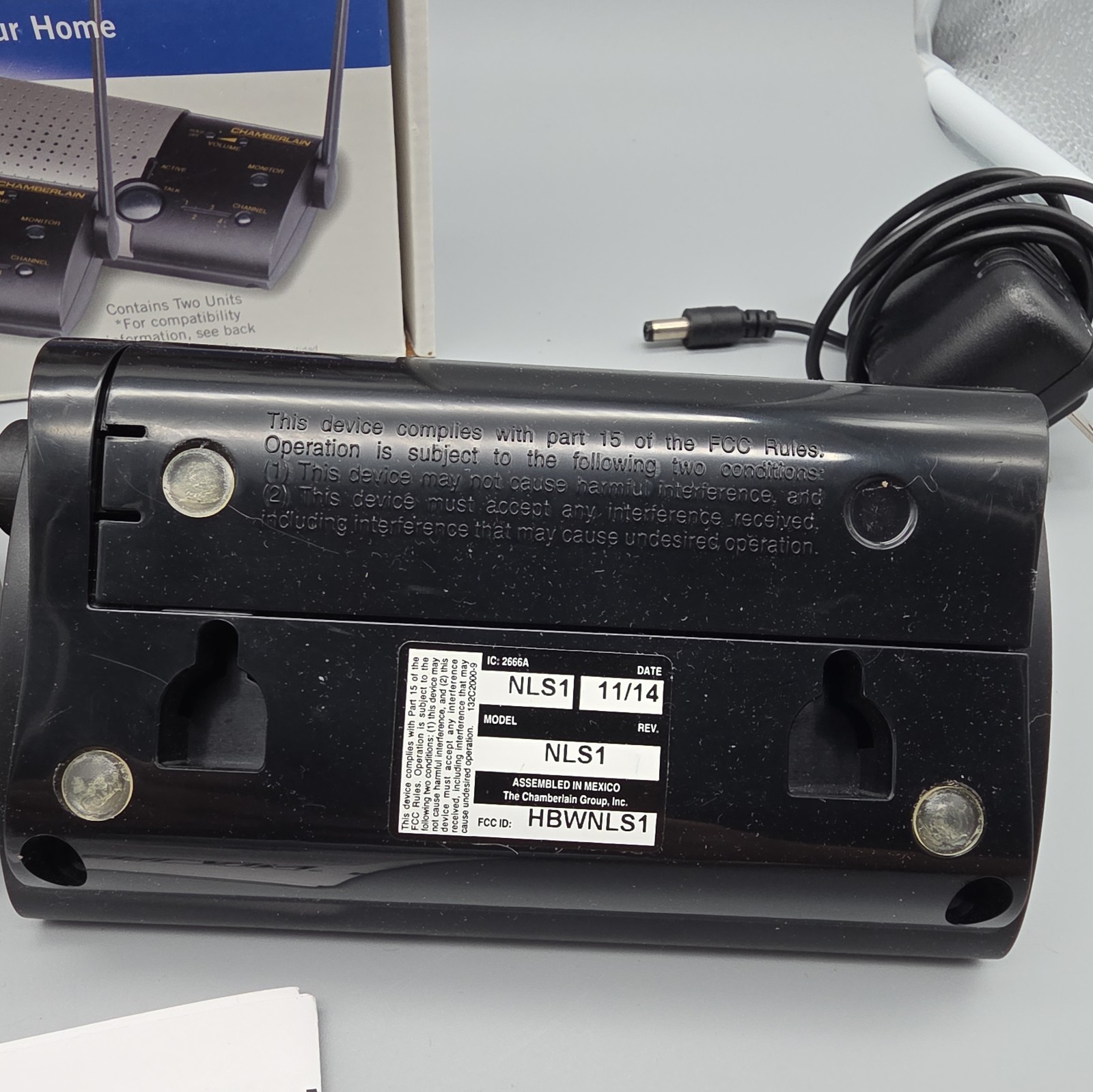 Chamberlain NLS2 Wireless Portable Intercom Double Unit 900 MHz Communication