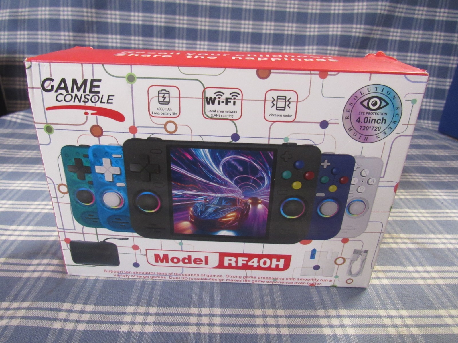 RF40H Retro Handheld Game Console 4.0" Pre-Loaded Games (Open Box) FREE SHIPPING