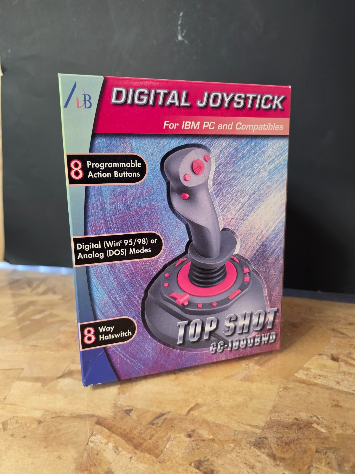 Top Shot Programmable Flight Simulator Joystick GC-1000BWD IBM Compatible NWT
