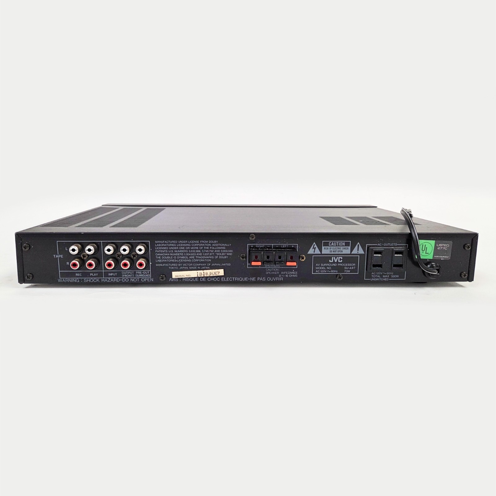 JVC SU-A97 – AV Surround Processor - Tested/ Working (USED)