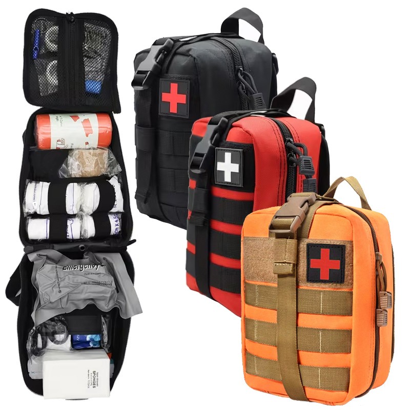 377 Piece Emergency First Aid Kit for Home Travel Camping Survival Trauma Bag