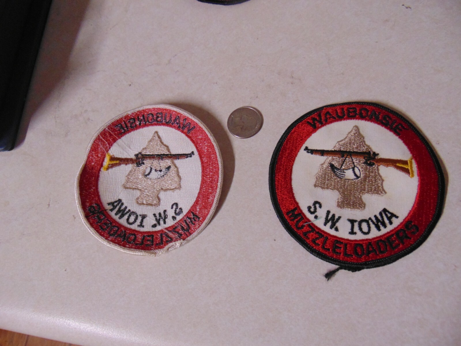 PATCH OLDER SEW ON WAUBONSIE S W IOWA MUZZLELOADERS