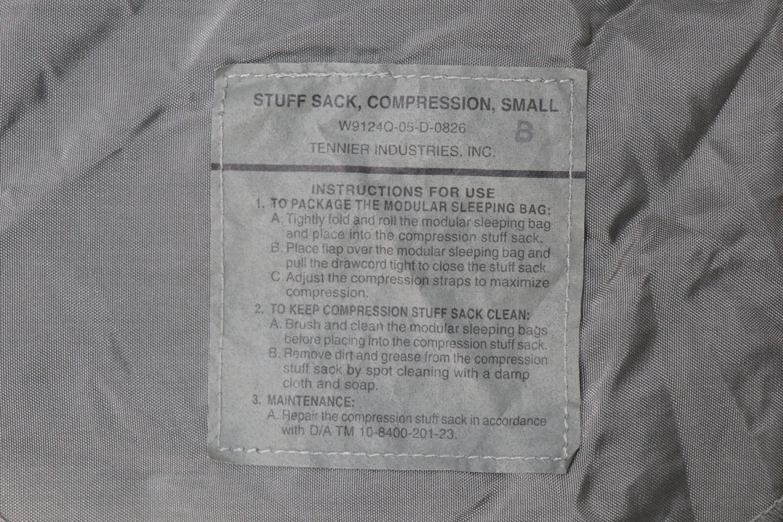 Small - Foliage Green Compression Stuff Sack Modular Sleeping Bag MSS Sack Pack