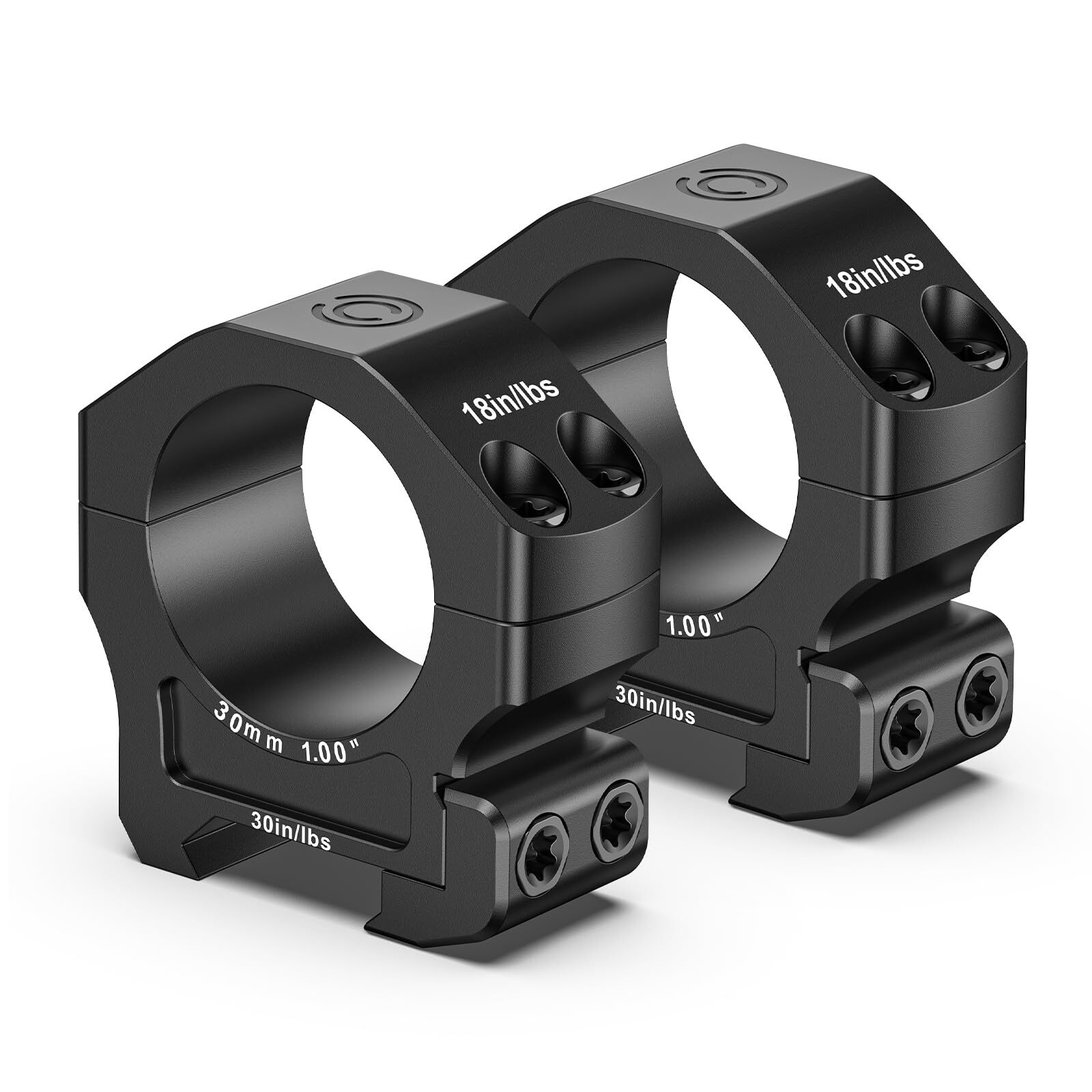 30mm Scope Rings 2Pcs Medium Profile Scope Mount 7075 Aluminum - Picatinny Rails