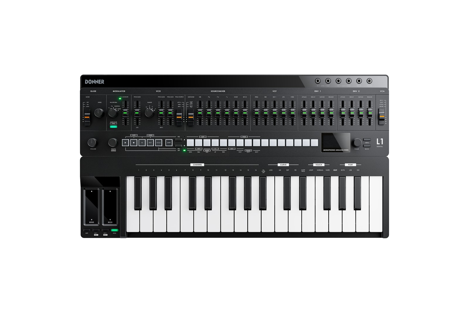 Donner USB MIDI Keyboard Controller Synthesizer  Sequencer With Software
