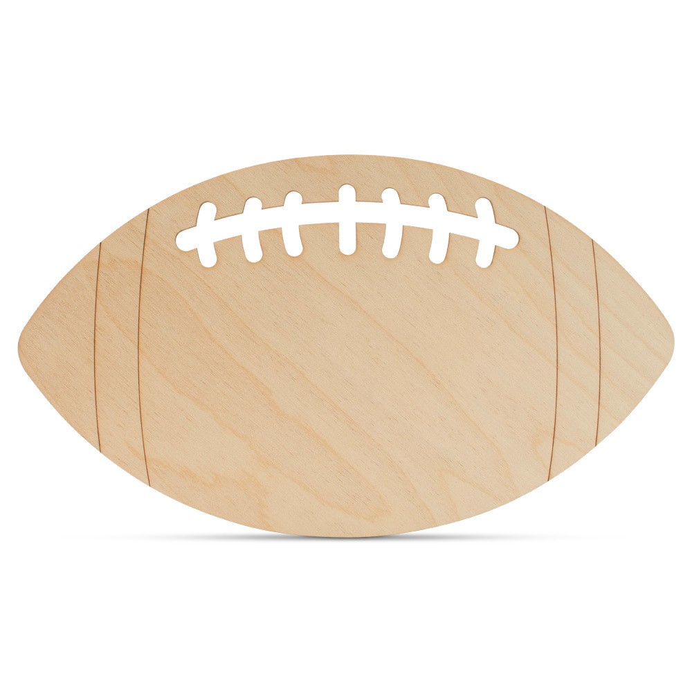 Wooden Football Cutouts 13", for Crafts, Lockers, & Party Décor | Woodpeckers