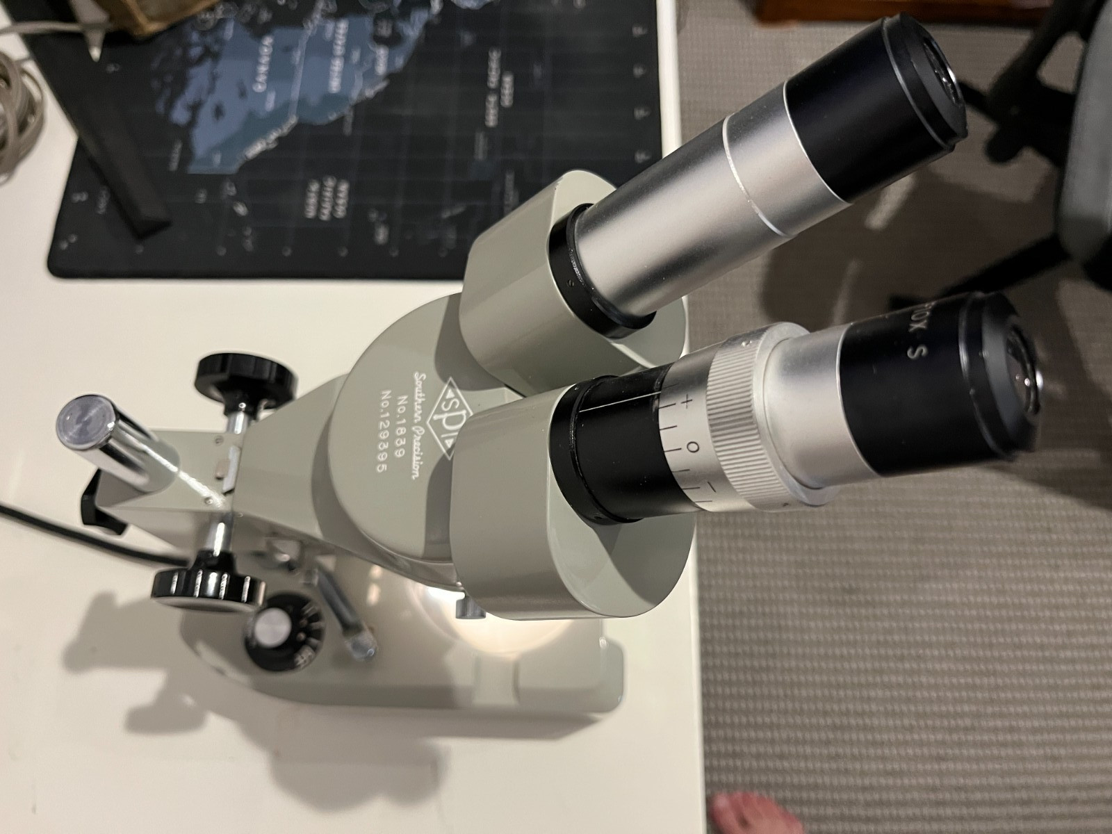 Vintage Southern Precision Instruments (SPI) Model 1839 Laboratory Microscope