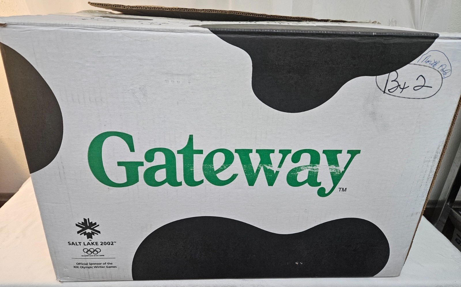 2002 Gateway Computers Micro ATX Tower BOX ONLY w Salt Lake Olympics Advertising