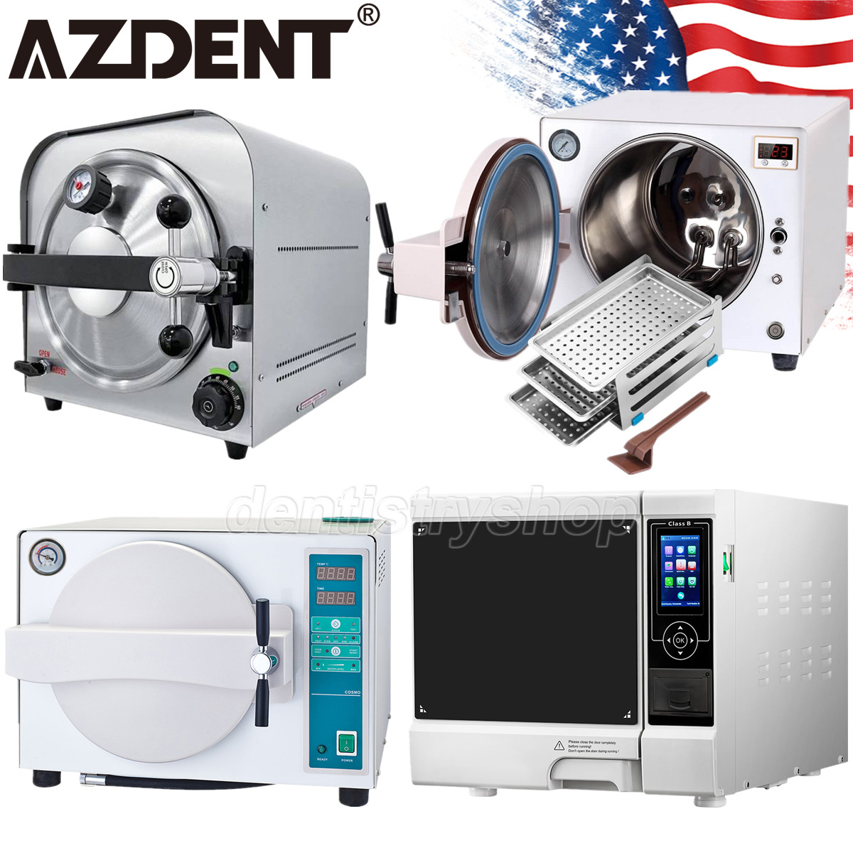14L/18L/22L Dental Autoclave Steam Sterilizer Class B Medical Drying Sterilizing