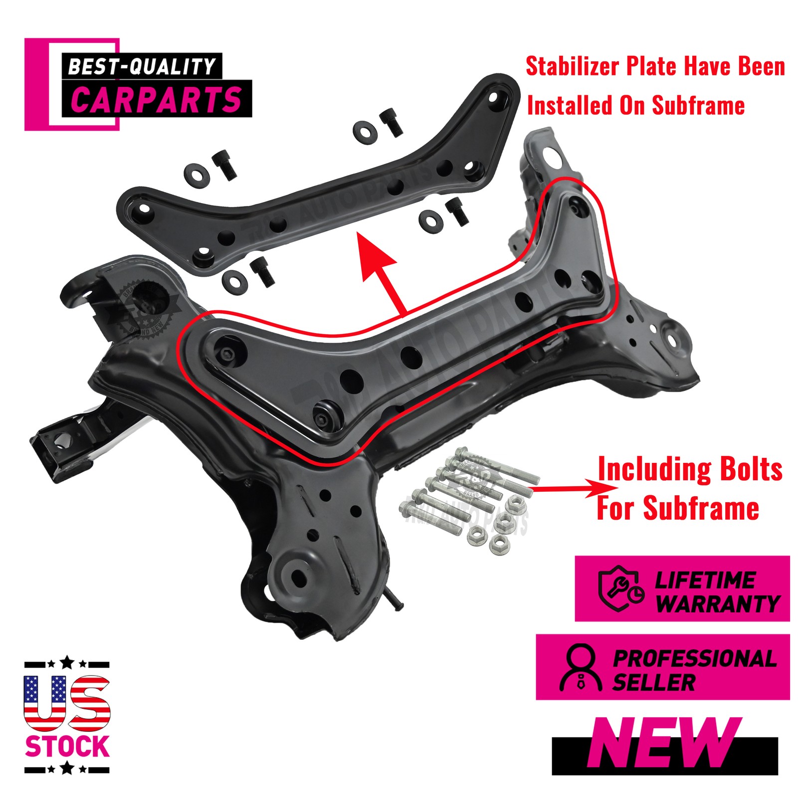 For Ford Escape 2009-2012 Front Suspension Crosssmember K Frame Cradle New
