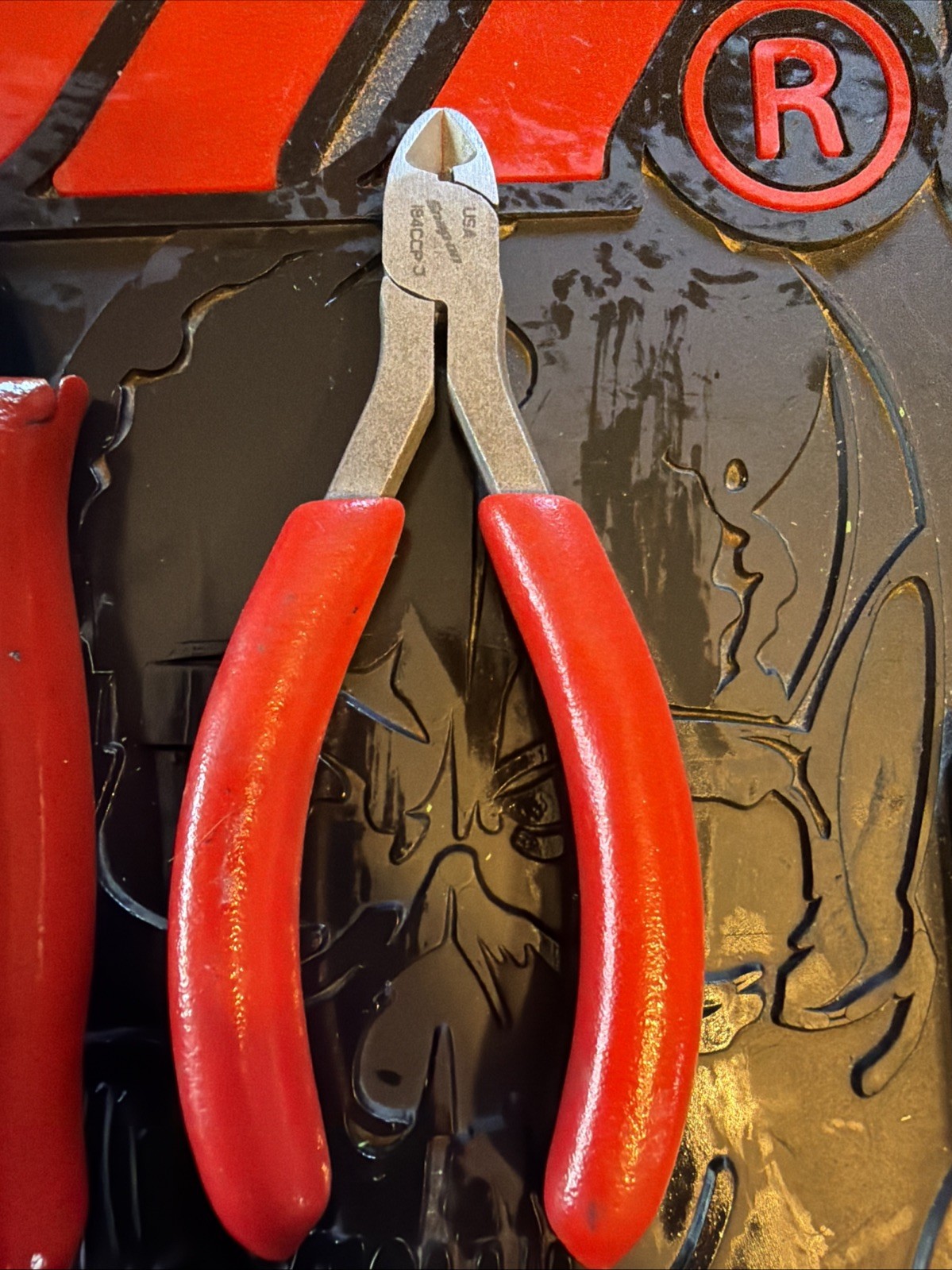 Snap On 6pc Pliers Set Red Side Cuts Needle Nose Pliers Extra Long
