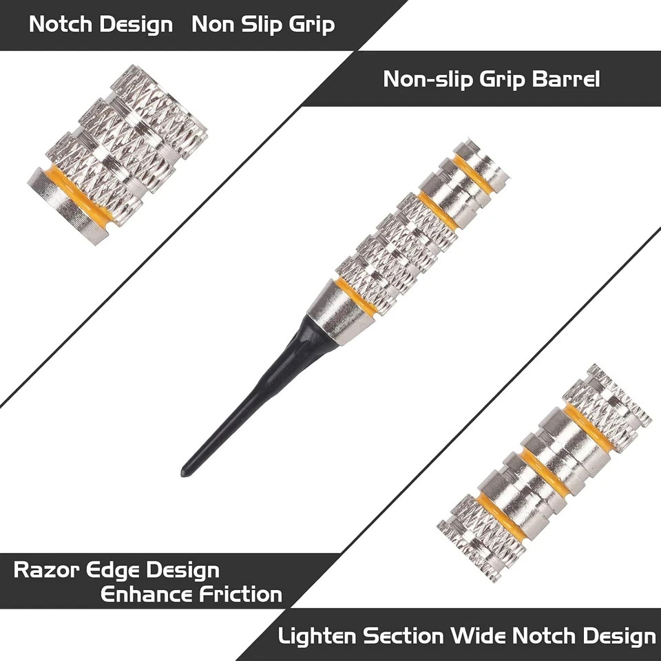 Turnart Darts Plastic Tip - Professional Soft Tip Darts Set for Electronic Dartb