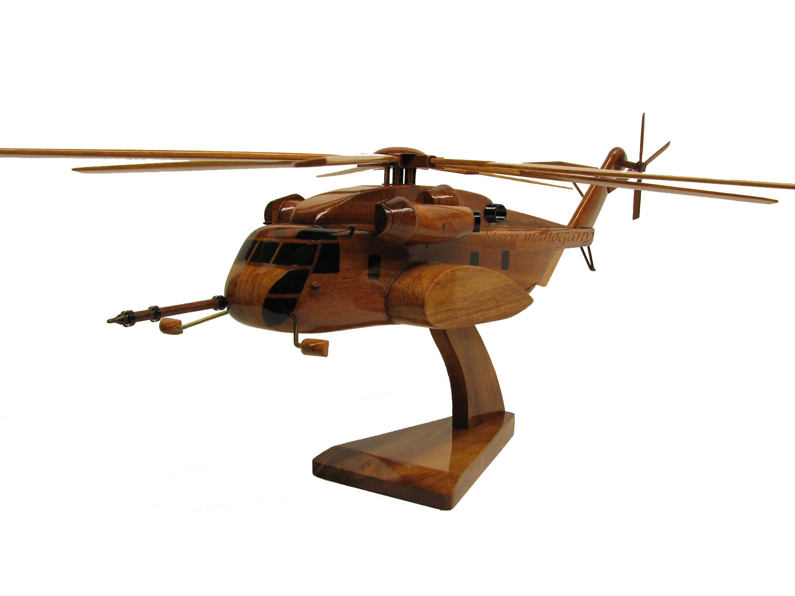 MH-53E Navy Sea Dragon Mine Sweeper Sikorsky  Helicopter Wood Wooden Model New
