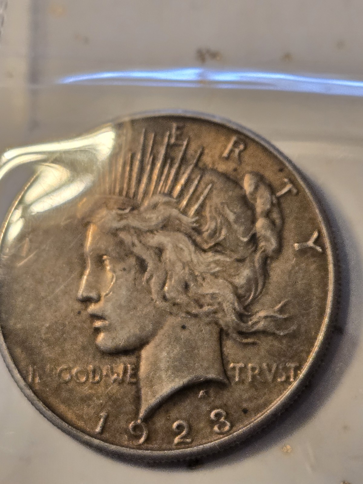 1923-S $1 Peace Dollar Toner