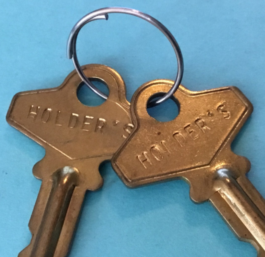 "Holder's" Keys 2 Gold Color Key Holders