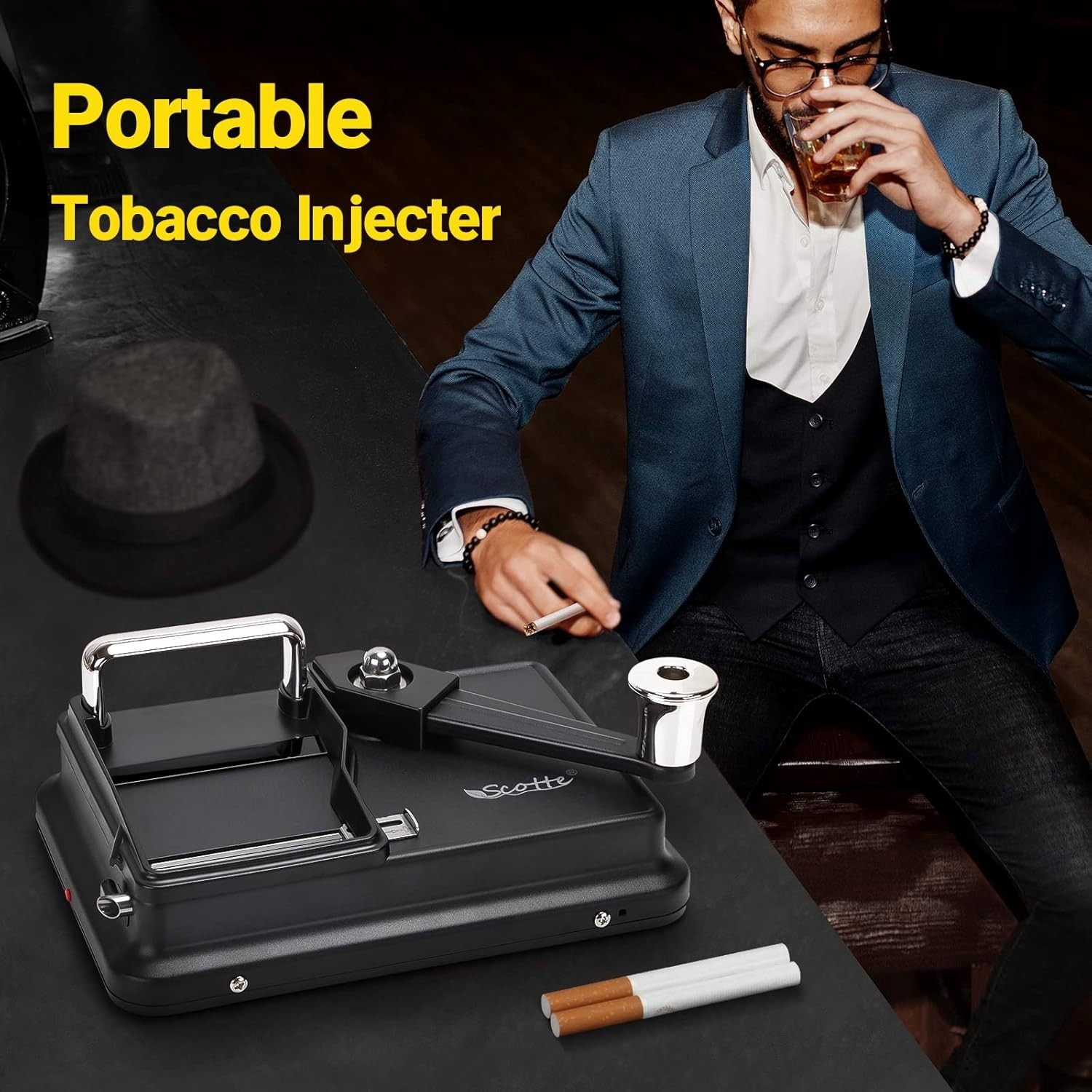 Efficient Manual Tobacco Roller - Adjustable