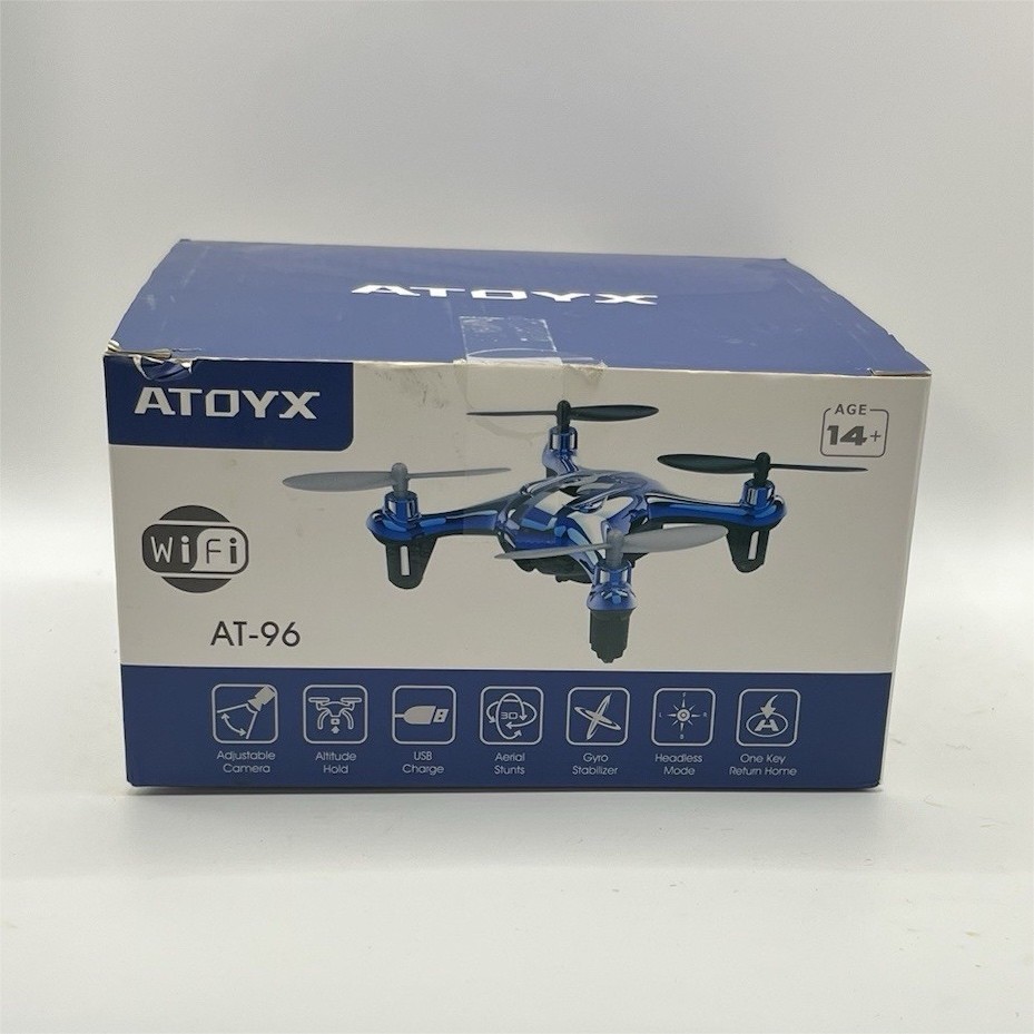 ATOYX AT-96 Quadcopter Drone Blue Adjustable Camera Attitude Hold Aerial Stunts