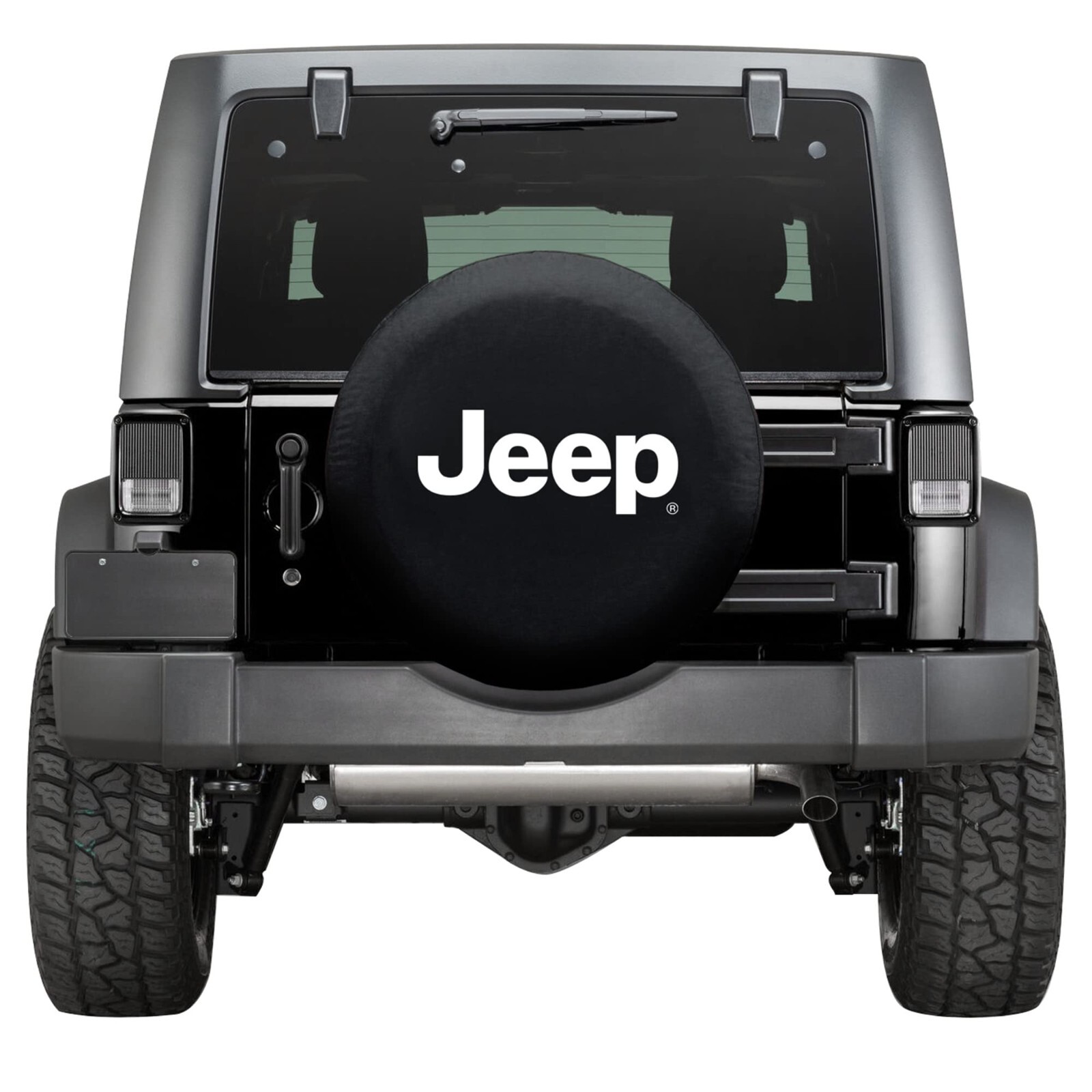 Plasticolor 000793R01 Jeep Logo Spare Tire Cover for 30" to 33" Spare Tires