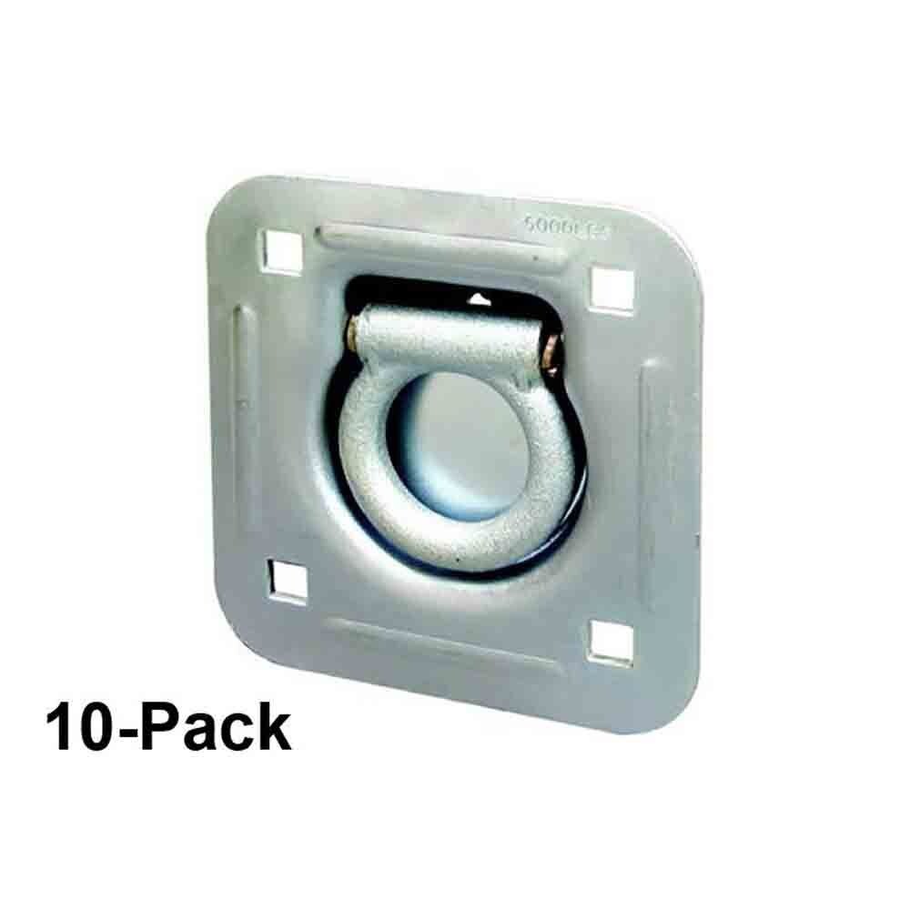 10-Pack - Recessed Zinc Plated Steel Tie-Down Ring (SP-890ZN-01-10)