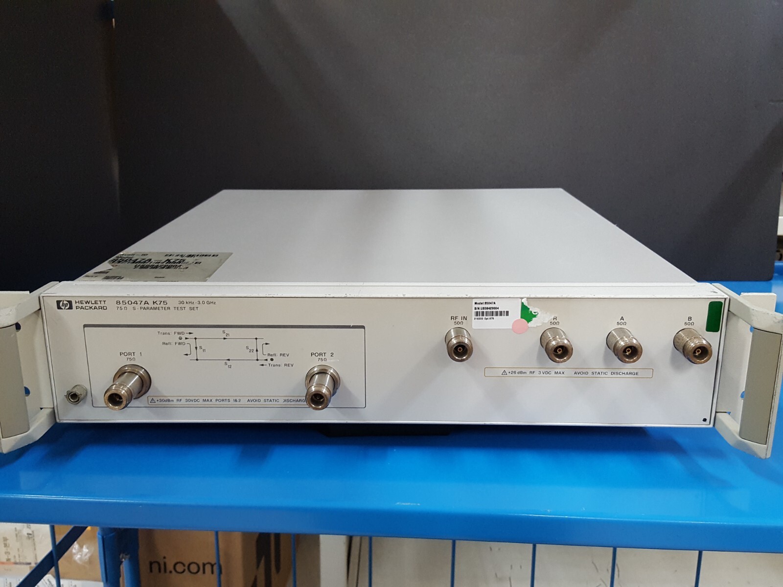 HP 85047A K75: 75Ohm S-Parameter Test Set, 30KHz - 3.0GHz, Untested (9004)