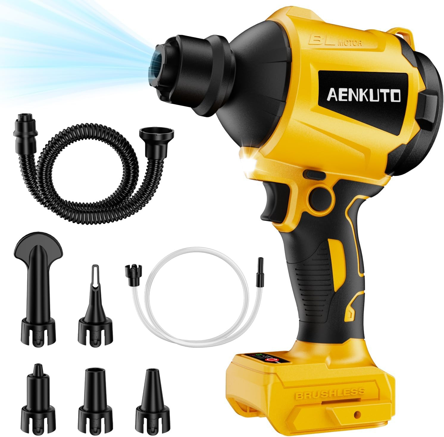 Cordless Compressed Air Duster & Blower Compatible with Dewalt 20V MAX Battery,