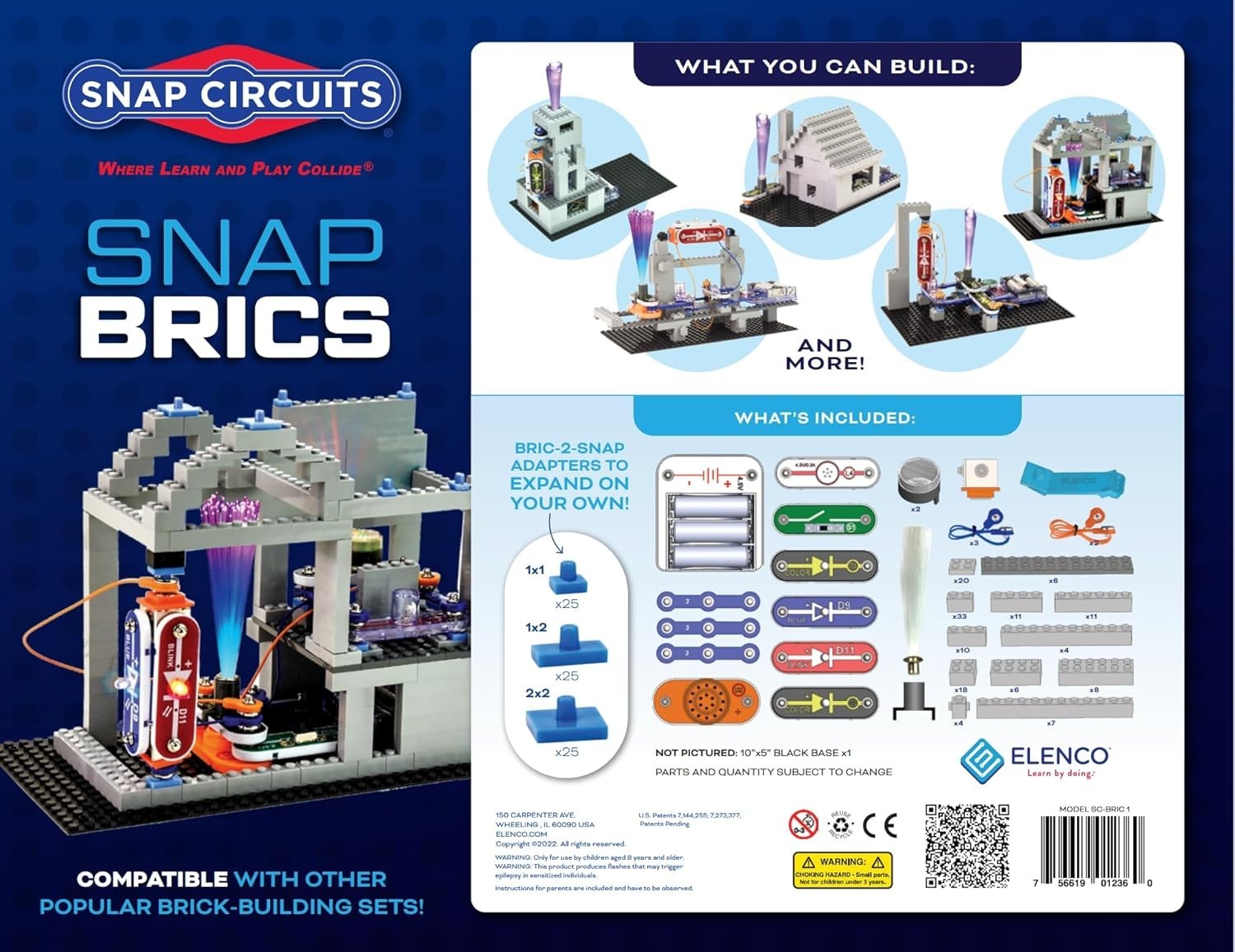Construction & Electronics Kit STEM Learning 235 Pieces Snap Circuits Kids Ag...