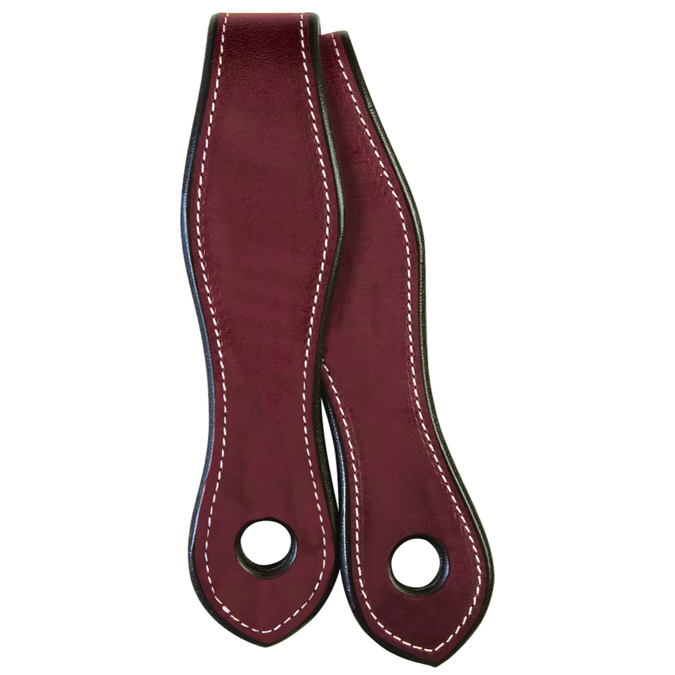 Weaver Leather Chestnut English Bridle Leather Slobber Straps - 2” x 17”