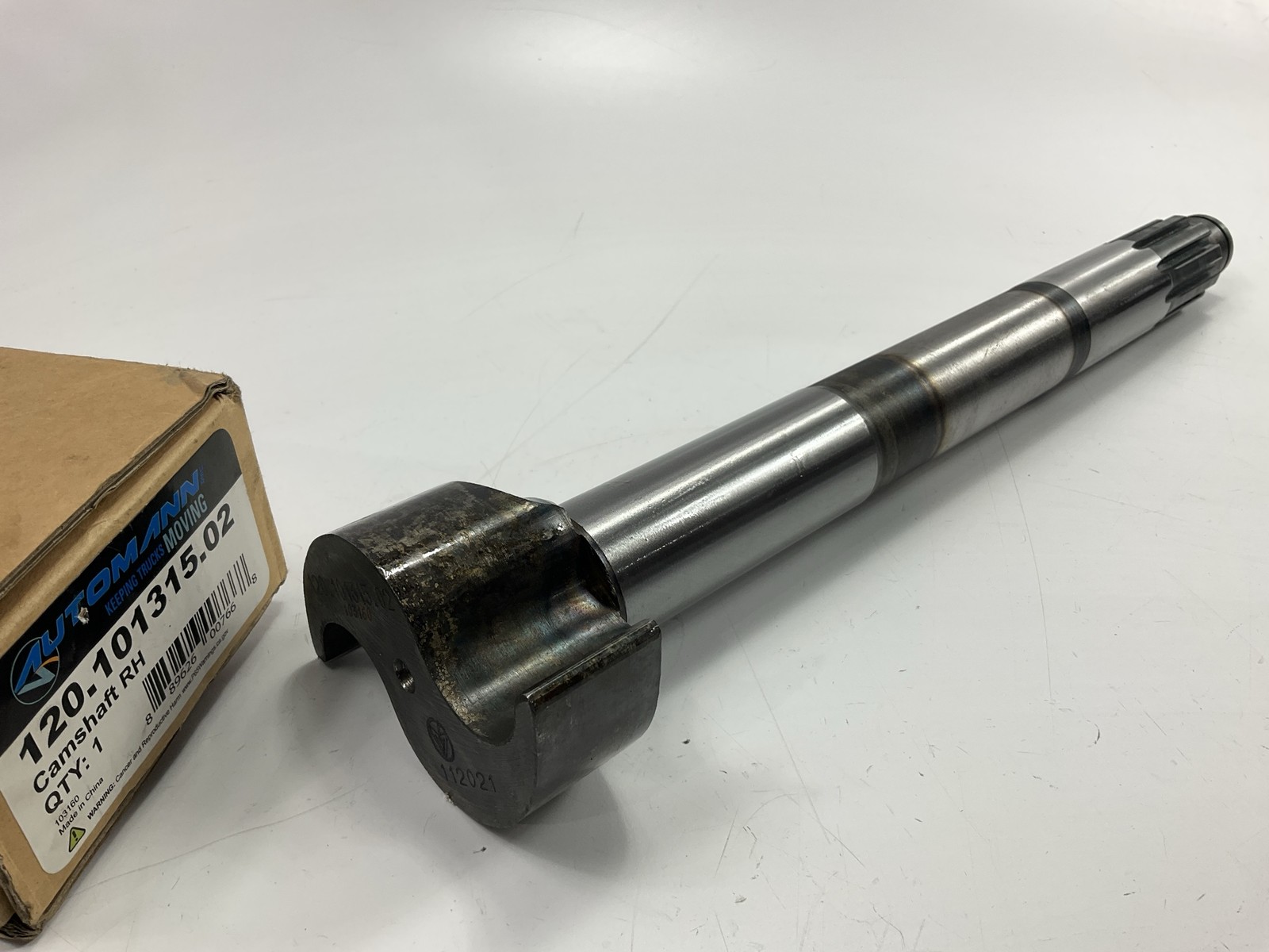 Automann 120.101315.02 Right Brake Camshaft, 1.50"-10 Spline, 13.469" Long
