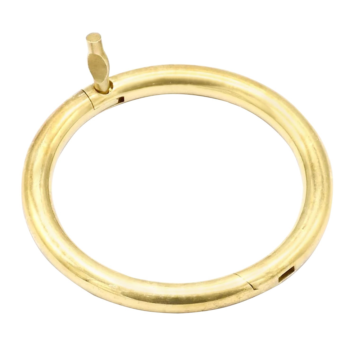 Bull Nose Ring 2 1/2"-1/4 Gold Coated, Metal Ring Used For Controlling Bulls
