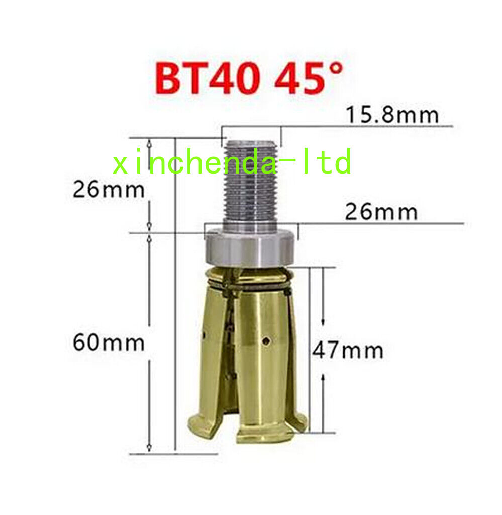 BT40-45 Degree Outer Screw 4 Petal Clamp Pull Claw CNC Milling Machine Spindle