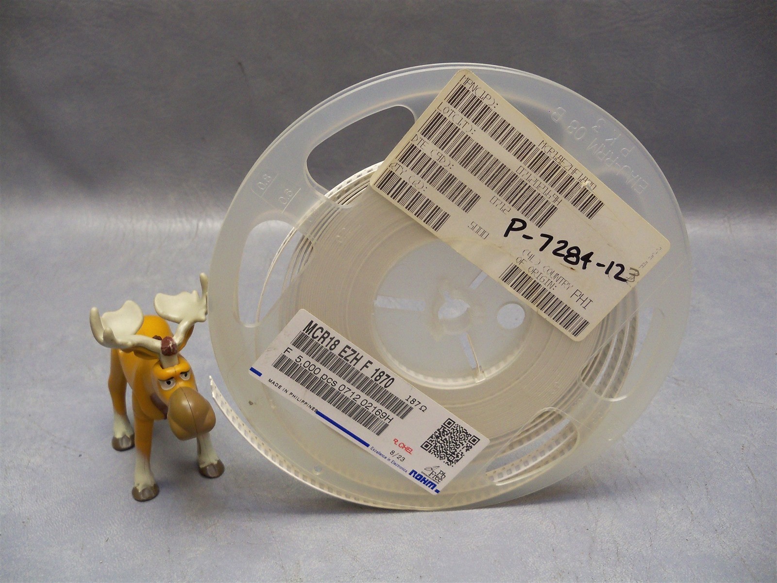 MCR18EZHF1870 RES SMT 187R 1% 1206 T/R Rohm 2000 piece reel