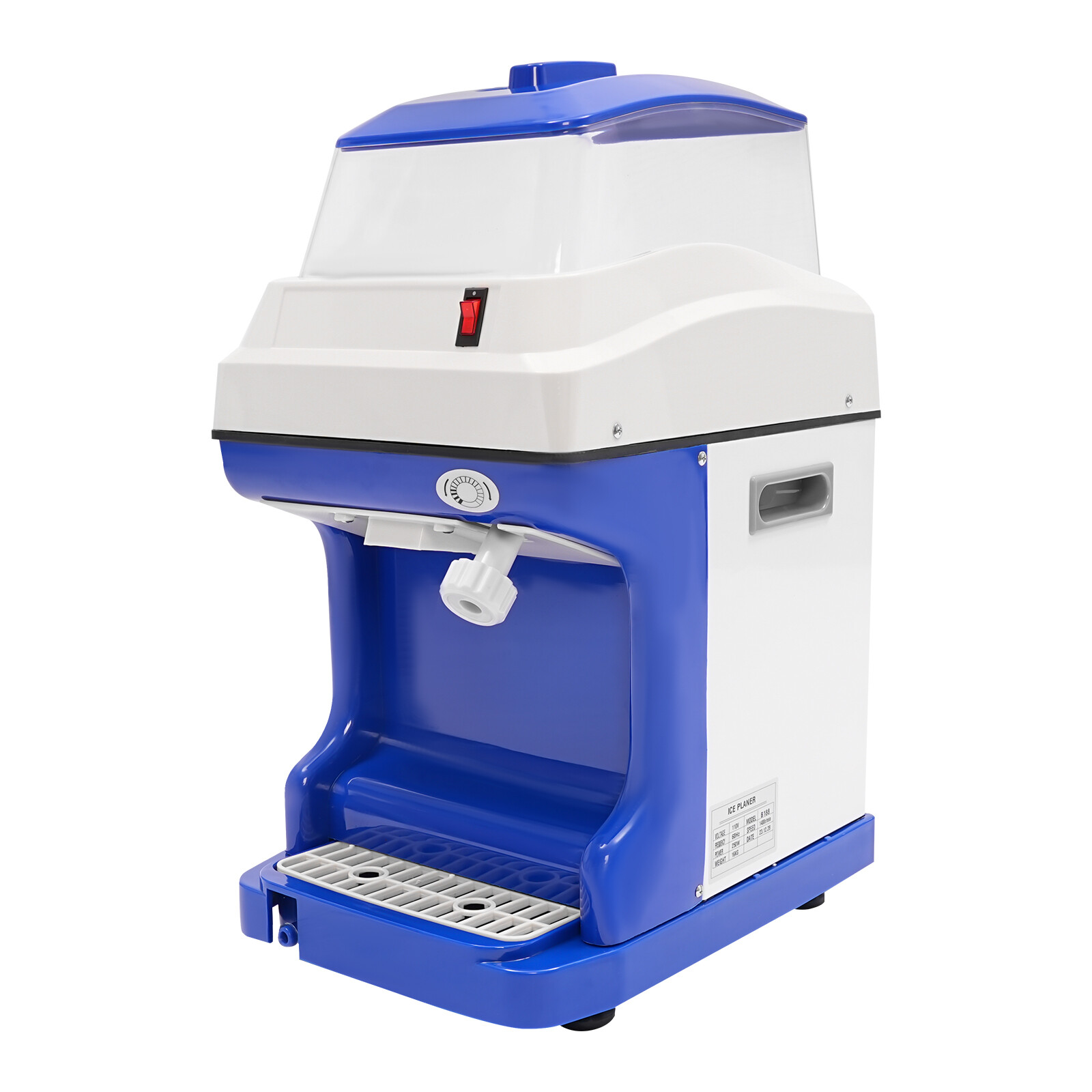 5L Electric Shaved Ice Machine Crusher Snow Cone Maker Ice Shaving Machine 250W