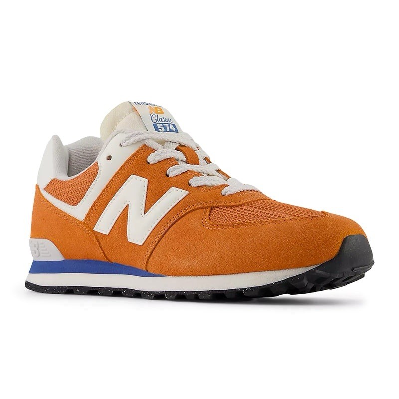 Men New Balance 574 Athletic Lifestyle Sneakers Shoes Orange/White U574VPA