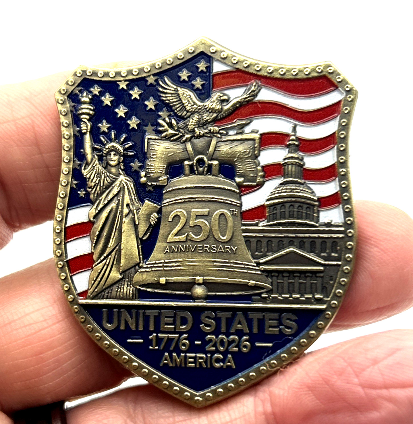 250TH ANNIVERSARY *UNITED STATES OF AMERICA 1776-2026* Commemorative Coin Medal
