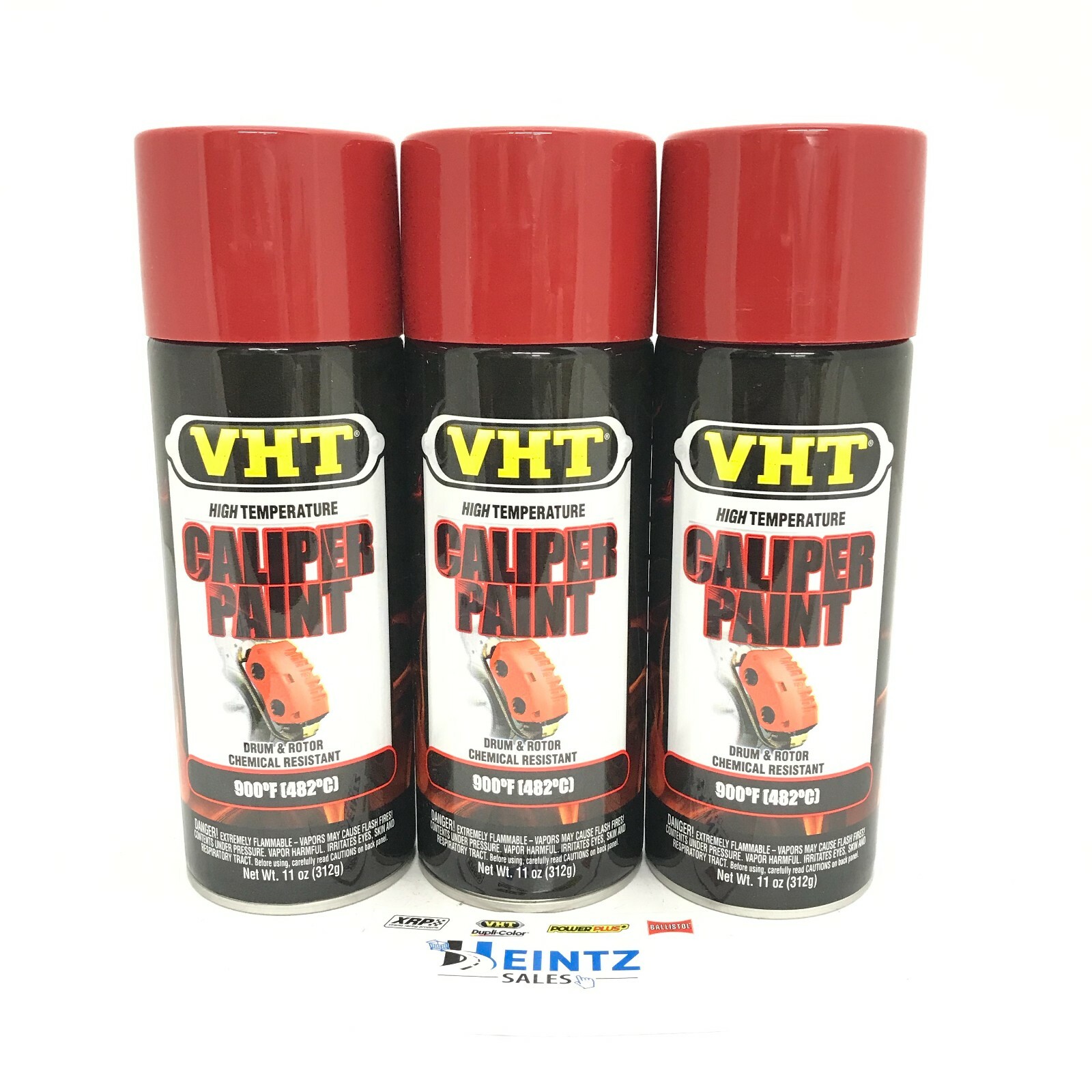 VHT SP731-3 PACK REAL RED Brake Caliper Paint  High Heat - 11 oz Aerosol