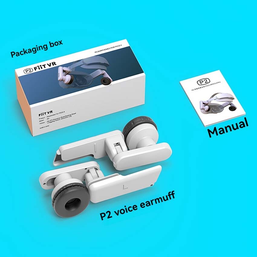 All-in-One Sound EarMuffs Headset Anti-interference Channel for PICO4 VR Glasses