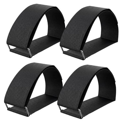 4 Pcs Leg Exerciser Traction Straps Under Desk Elliptical Pedal Band Pedal